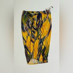 Josie Natori knot front skirt